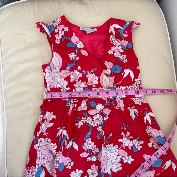 Little Paul & Joe flowered Red Dress  - size 6 France - Picture 3 of 4